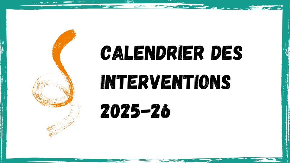 Calendrier des interventions 2025-26